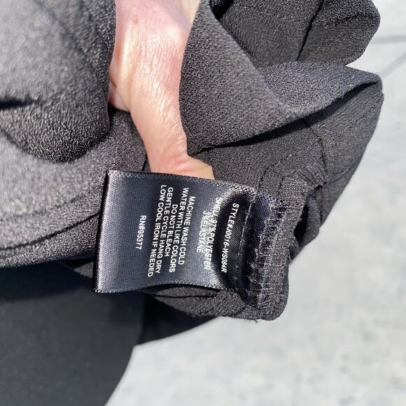 Sanctuary Women’s Vest SZ XS Zipper & Buttons Black 4 Front Pockets Drawstring - Picture 8 of 12